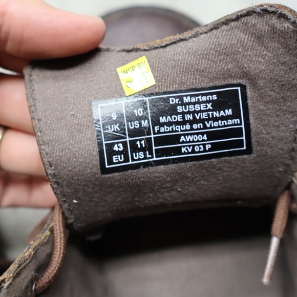 Dr. Martens Men 10 Chukka Boots Brown Sussex Leather Lace Up Work Slip Resistant main image 6
